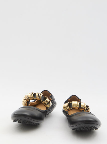 Tod's Ballet Flats With Eyelets