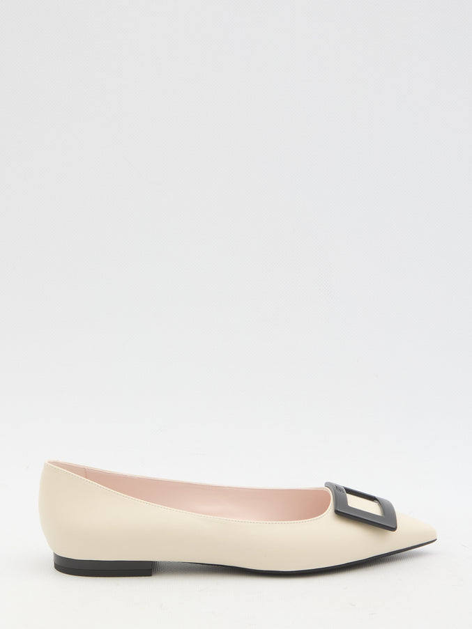 Roger Vivier Gommettine Ballerina Flats White