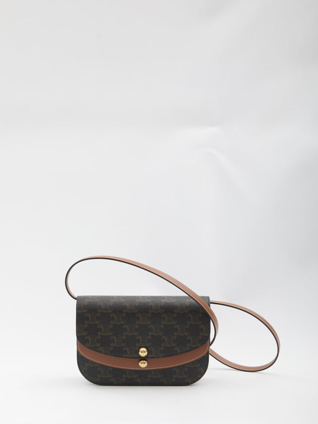 Celine Wallet On Chain Crossbody Bag QT Brown