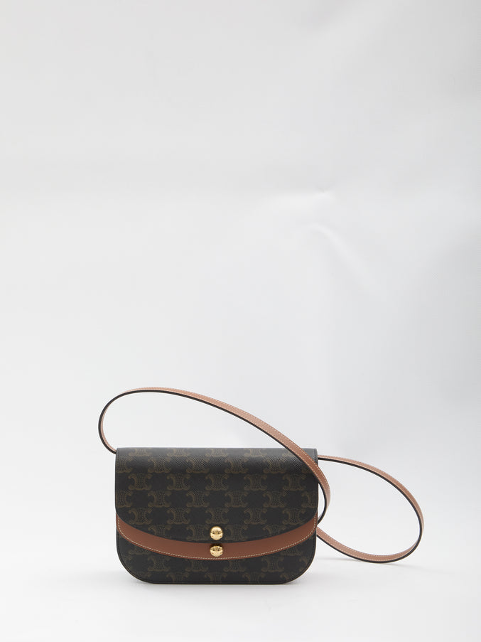 Celine Wallet On Chain Crossbody Bag QT Brown