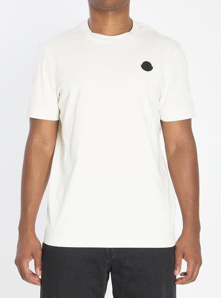 Moncler Logo T-shirt In Cotton. Chiedi A Chatgpt White
