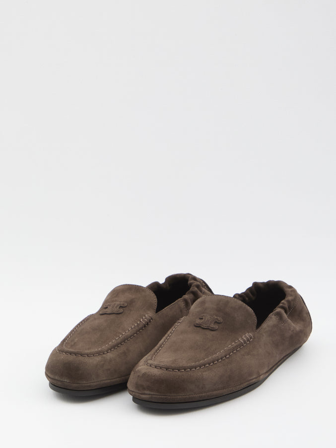 Celine Triomphe Loafer With Elastic Insert