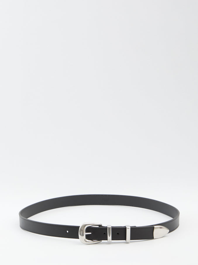 Celine Medium Western Belt Black