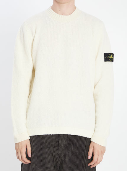 Stone Island Crew Neck Sweater White