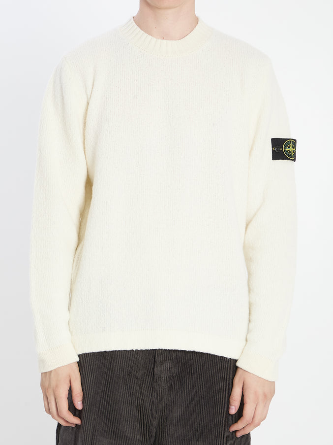 Stone Island Crew Neck Sweater White