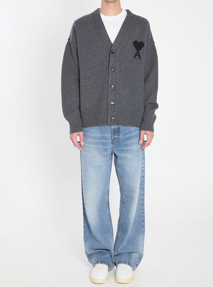 Ami Paris Ami De Coeur Cardigan