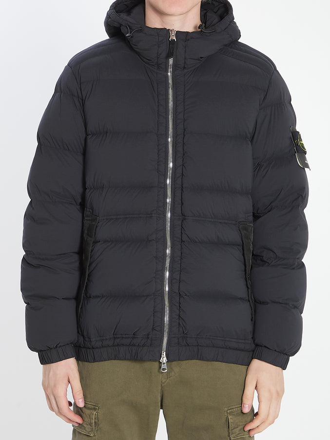 Stone Island Seamless Tunnel Nylon Down-tc Puffer Jacket Black