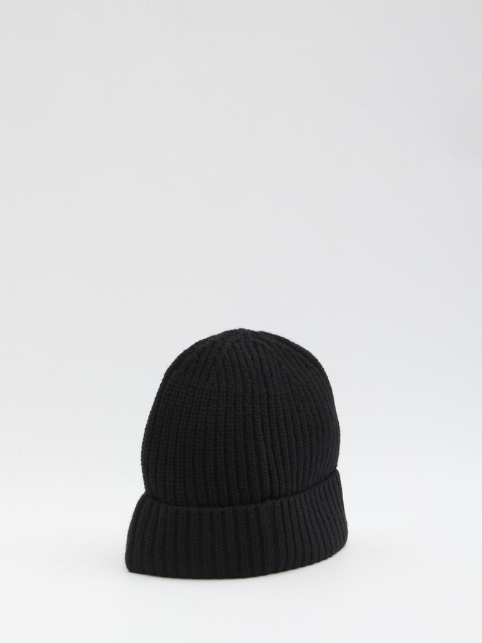 Stone Island Beanie With Compass Logo Patch