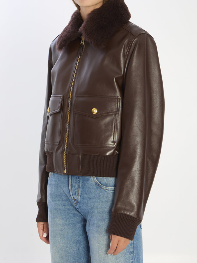 Celine Aviateur Leather Jacket