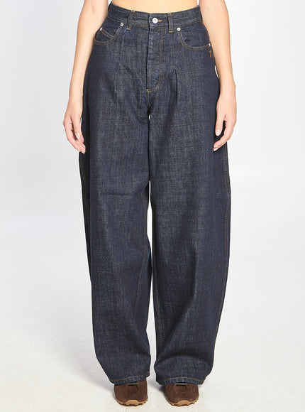Jacquemus De-nimes Ovalo Denim Pants Blue