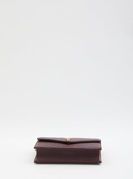 Saint Laurent Envelope Cassandre Wallet With Chain