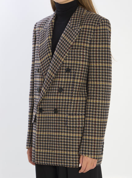 Saint Laurent Checked Wool Jacket