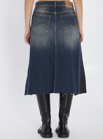 Balenciaga Pleated Hybrid Skirt