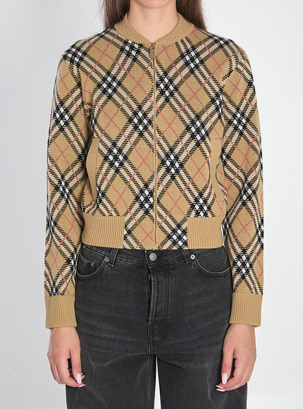 Burberry Check Sweater Beige