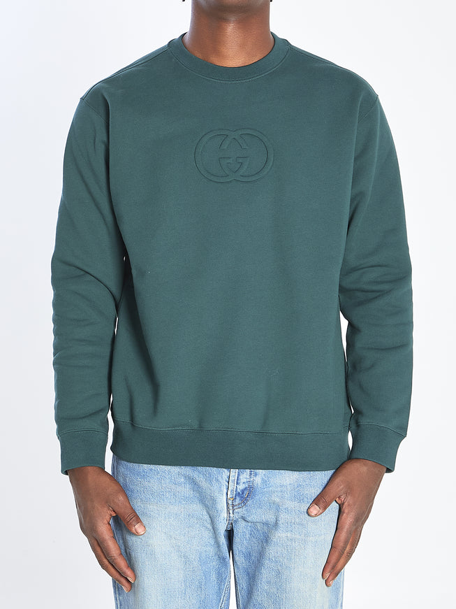 Gucci Sweatshirt With Interlocking G Green