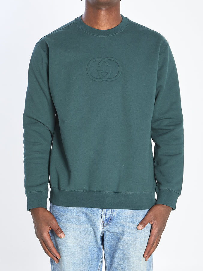 Gucci Sweatshirt With Interlocking G Green