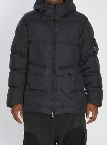 Stone Island Crinkle Reps Ny Puffer Jacket Black