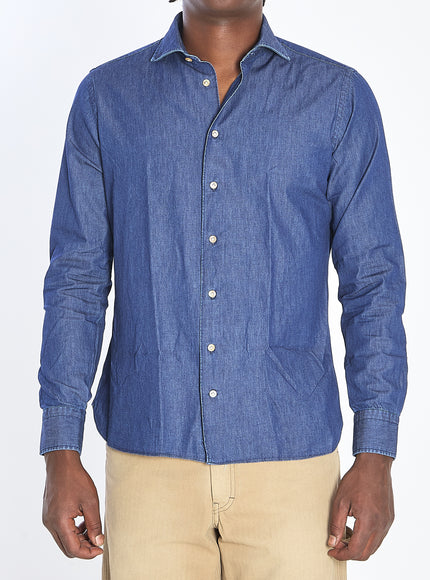 Borriello Marechiaro Denim Shirt Blue