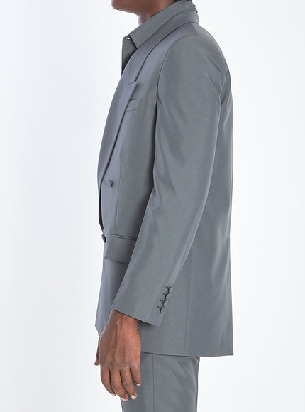 Gucci Double-breasted Jacket In Technical Fabric