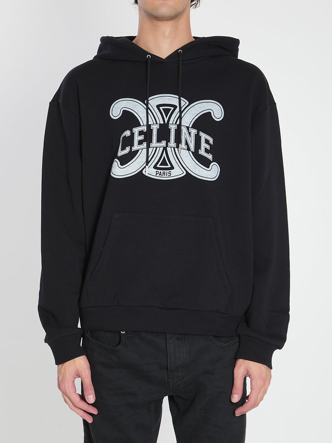 Celine Triomphe Hoodie Black
