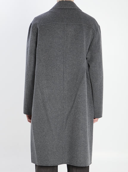 Ami Paris Wool And Cashmere Coat