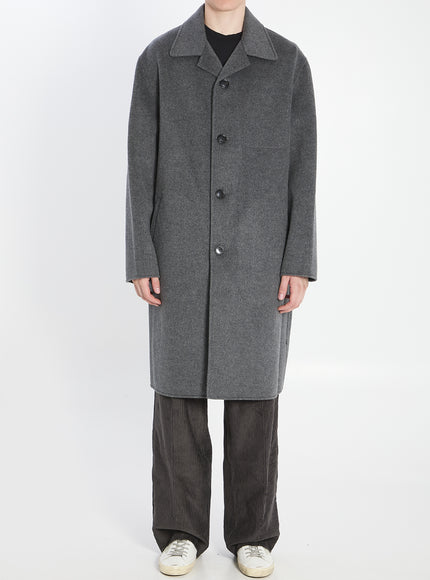 Ami Paris Wool And Cashmere Coat