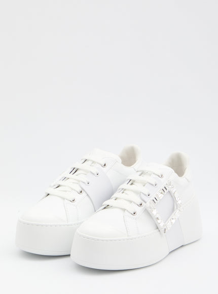 Roger Vivier Viv' Skate Sneakers In Leather