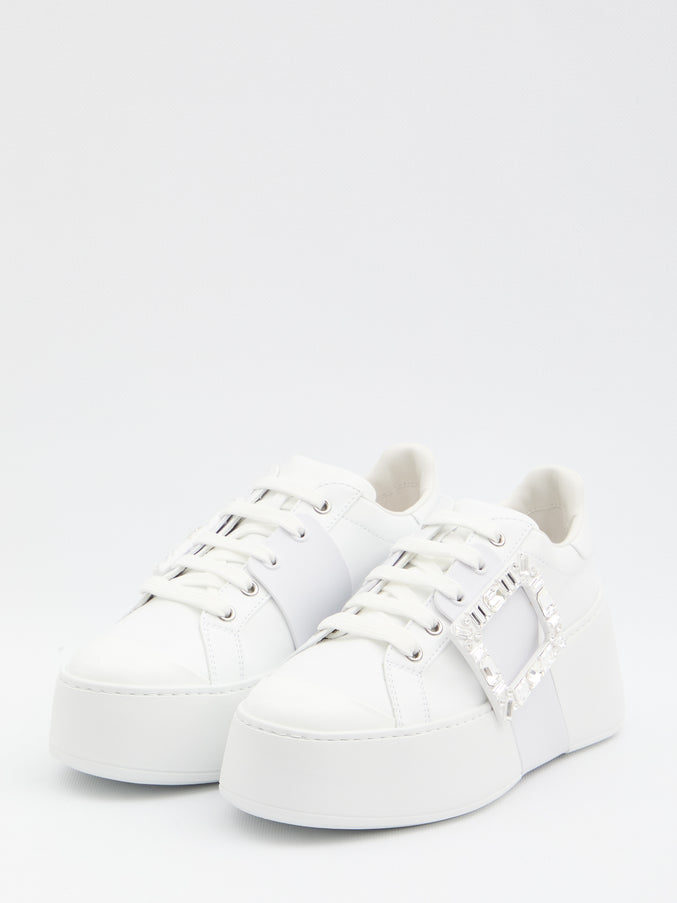 Roger Vivier Viv' Skate Sneakers In Leather