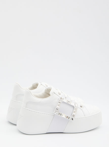Roger Vivier Viv' Skate Sneakers In Leather