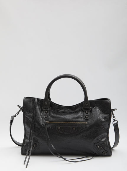 Balenciaga Shopping Bags Black QT Black