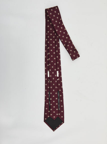 Saint Laurent Wide Tie In Square Silk Twill