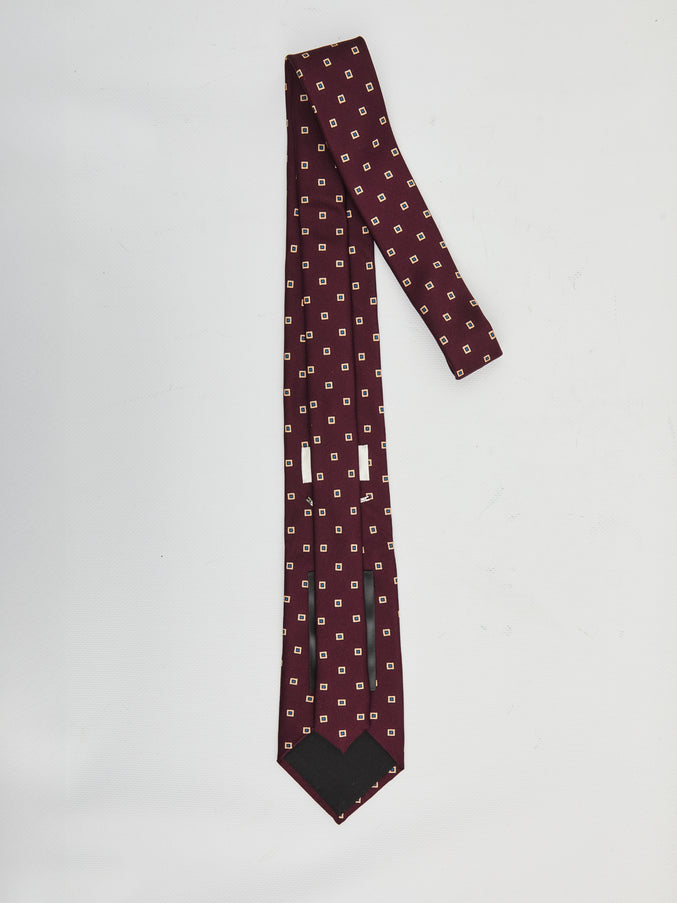 Saint Laurent Wide Tie In Square Silk Twill