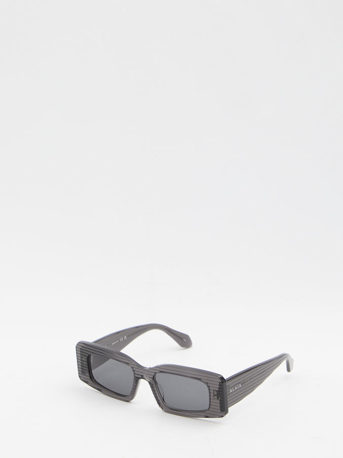 Alaia Rectangular Sunglasses QT Grey