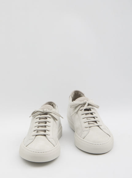 Common Projects Achilles Sneakers In Light Grey Nubuck