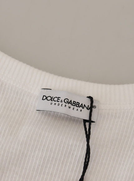 Dolce & Gabbana Elegant White Sleeveless Tank T-Shirt