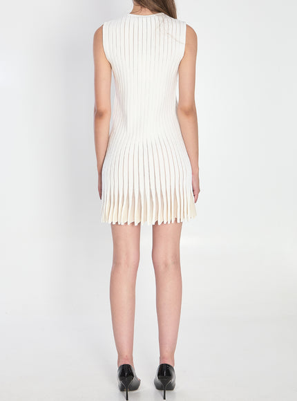 Alaia Striped Knit Dress
