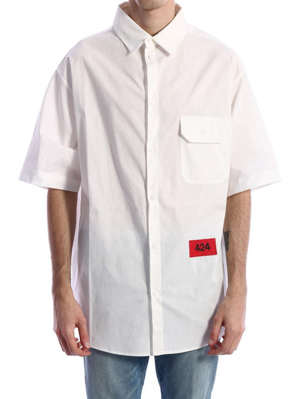 424 Logo Shirt White - Ellie Belle