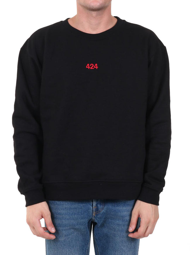 424 Logo Sweatshirt Black - Ellie Belle