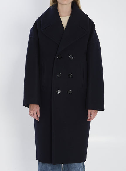 Celine Long Peacoat Blue