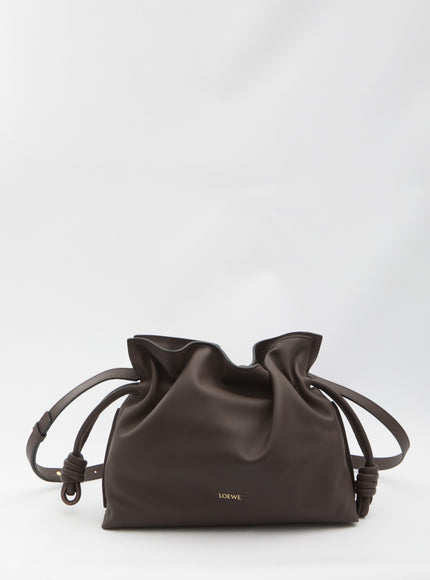 Loewe Flamenco Clutch Bag Medium QT Brown