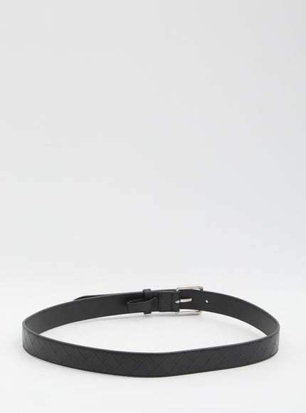 Bottega Veneta Black Leather Belt