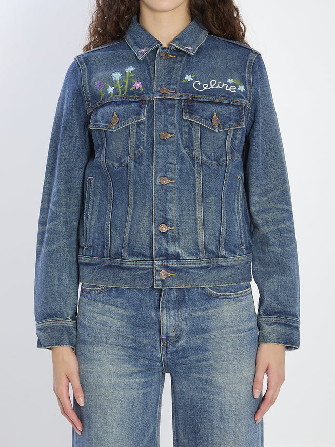 Celine Denim Trucker Jacket Blue