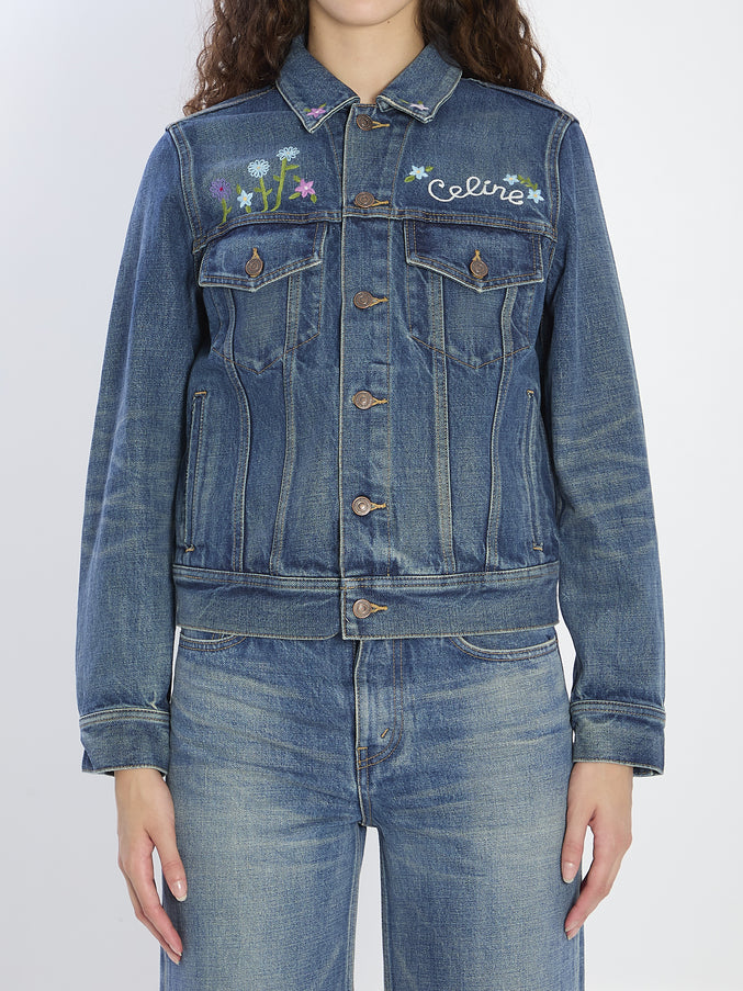 Celine Denim Trucker Jacket Blue