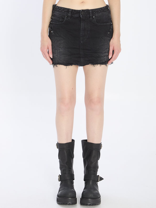 Balenciaga Mini City Skirt Black