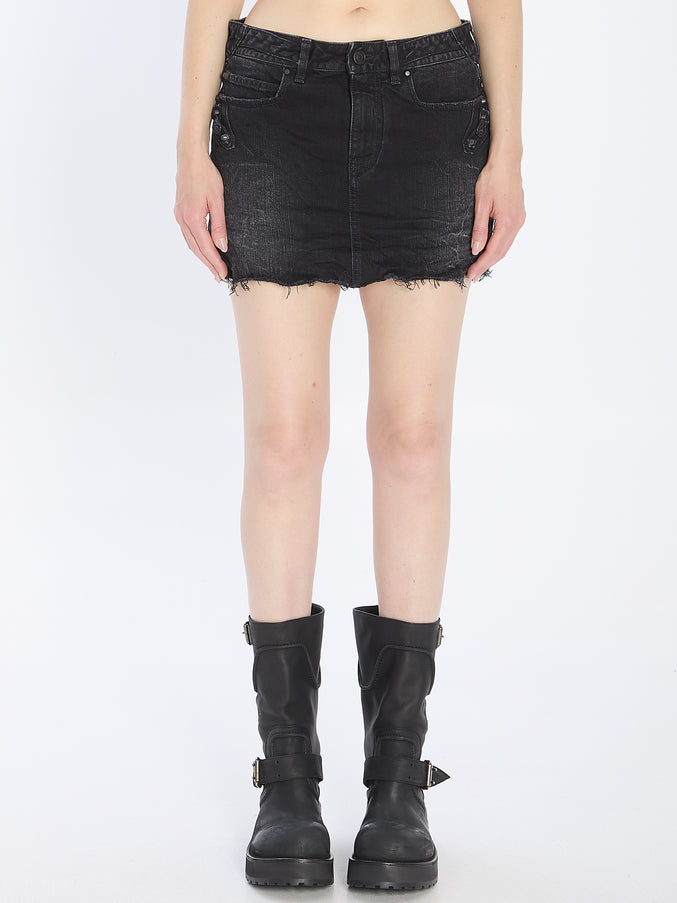Balenciaga Mini City Skirt Black