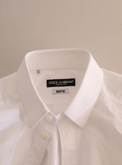 Dolce & Gabbana Elegant White Cotton Martini Dress Shirt