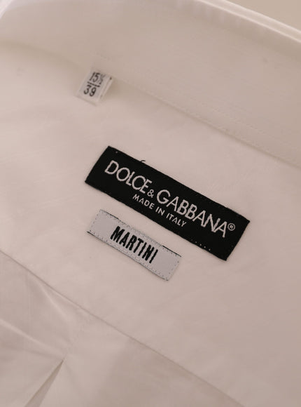 Dolce & Gabbana Elegant White Cotton Martini Dress Shirt