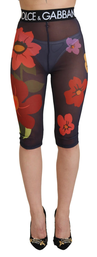 Dolce & Gabbana Floral High-Waist Leggings