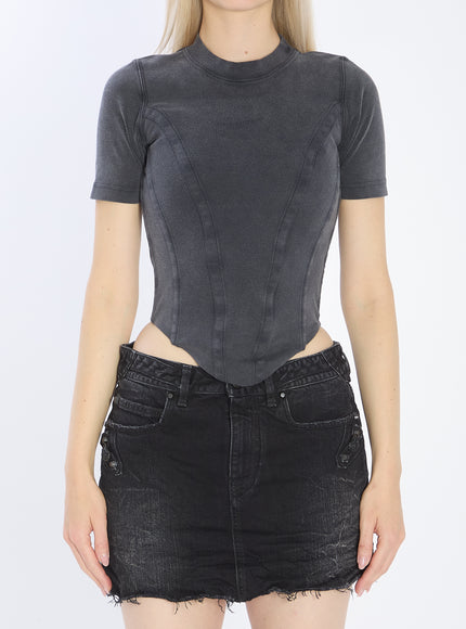 Balenciaga Corseted T-shirt Black