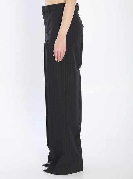 Gucci Pinstriped Wool Trousers